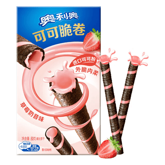 Oreo Crispy Roll Strawberry Milkshake Planet-Food