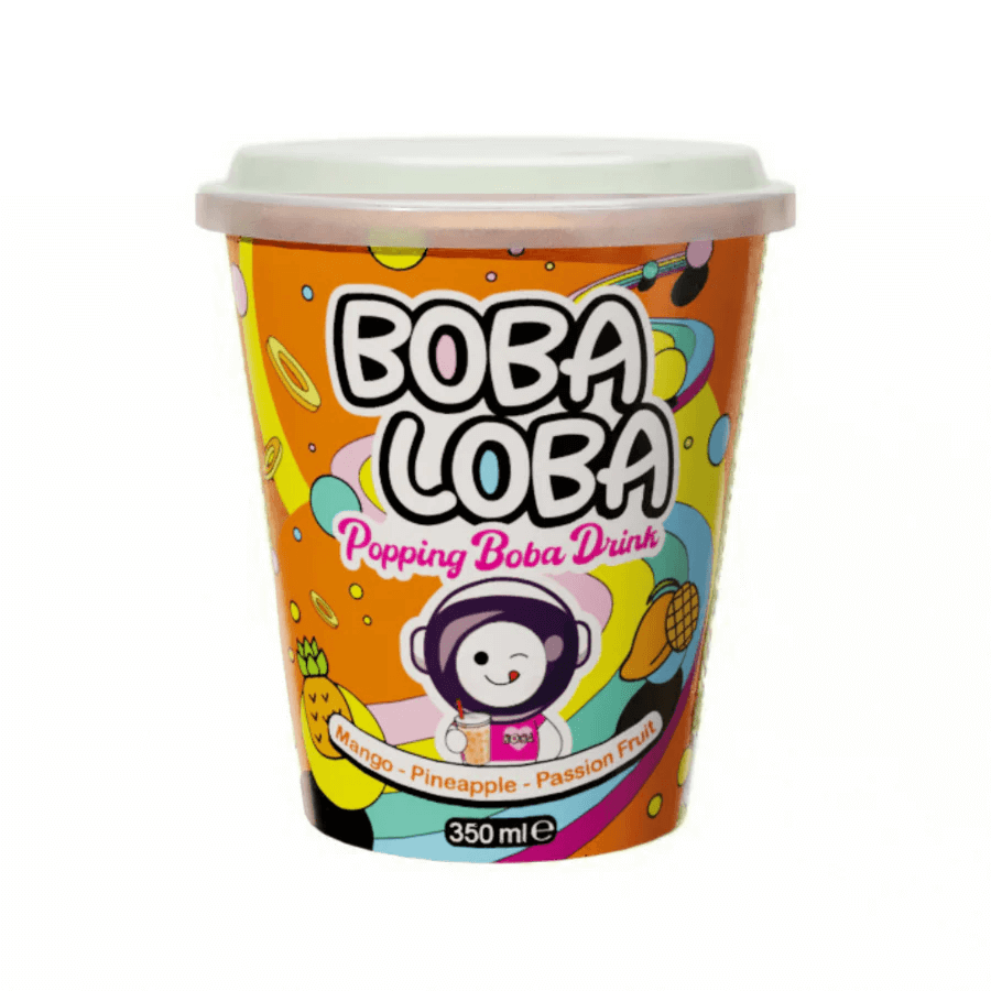 Boba Loba Mango Pineapple Passion Fruit Snack & Chill